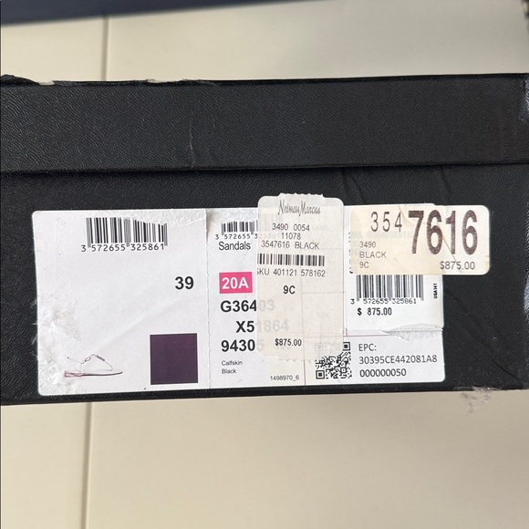 Chanel sandals black calfskin with pearls - Picture 6 of 6